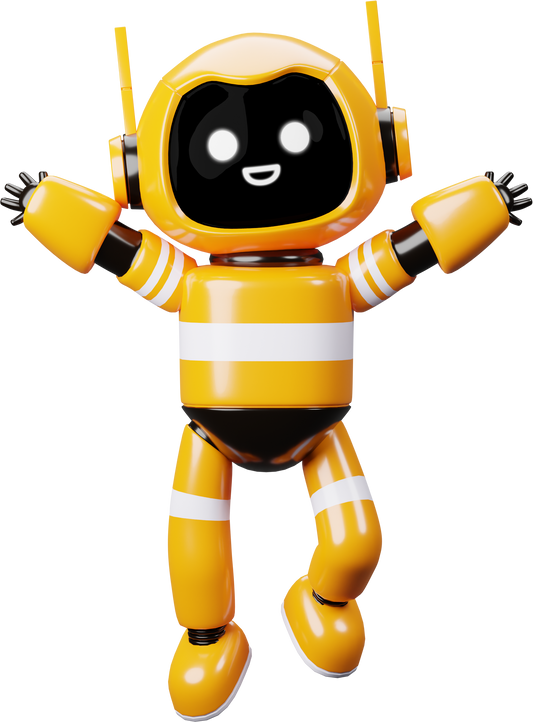 3D Happy robot