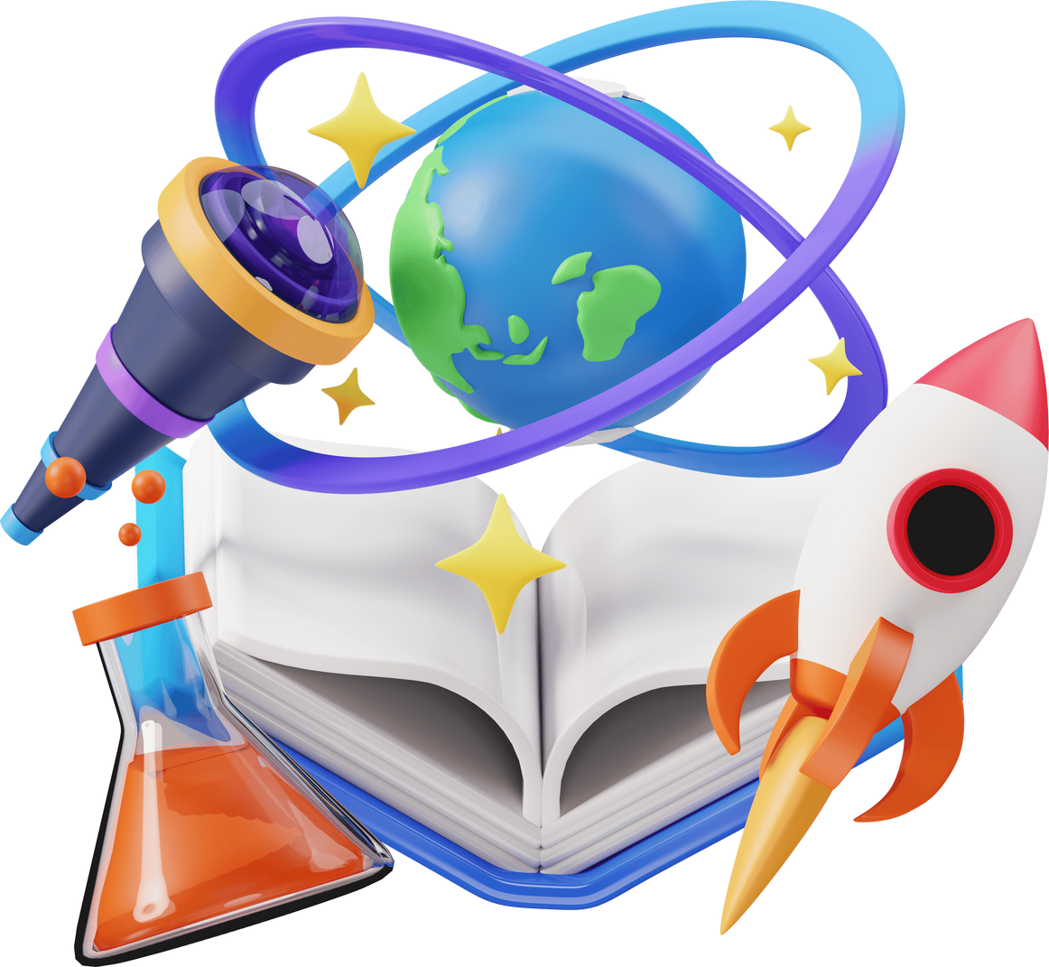Science Planet Book 3d Icon